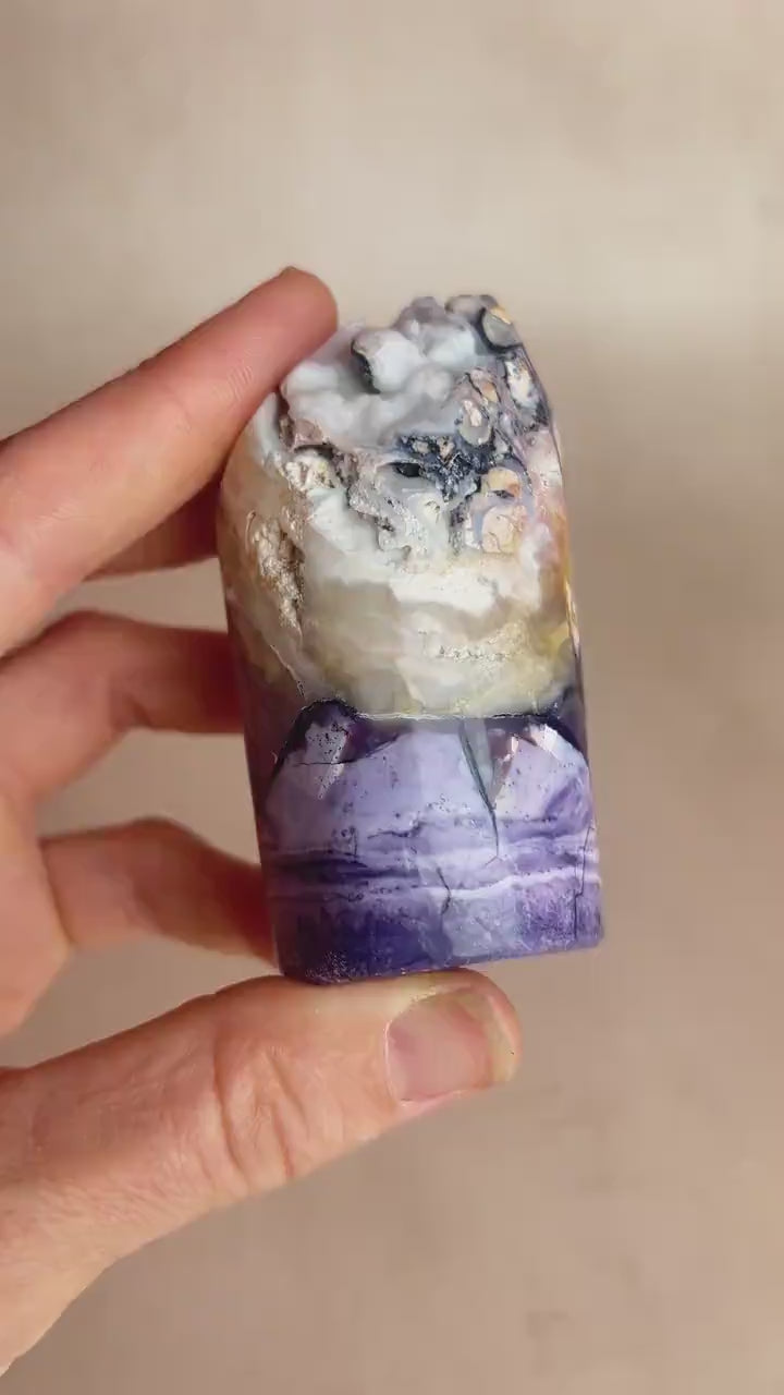 Rare Tiffany Stone Free Form | Opalized Fluorite with Druzy Pocket