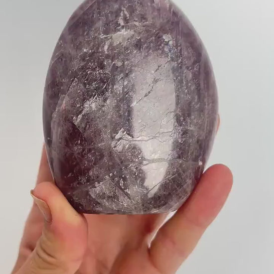Purple Anhydrite Freeform: Polished Rare Free Standing Crystal