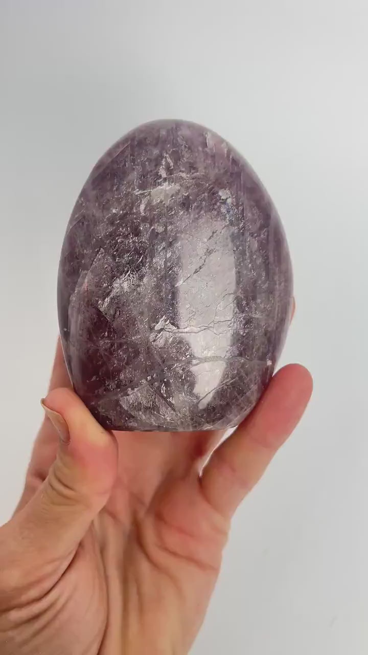 Purple Anhydrite Freeform: Polished Rare Free Standing Crystal