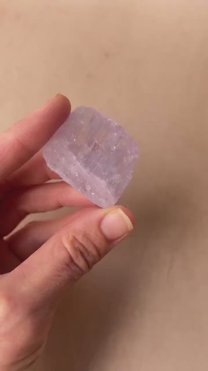Kunzite Natural Crystal : Violet Spodumene