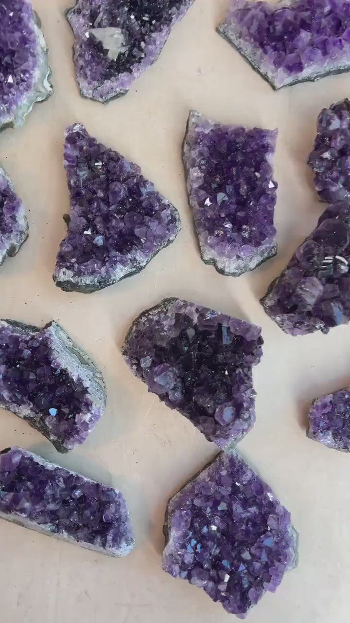 Amethyst Crystal Clusters High Grade 3"