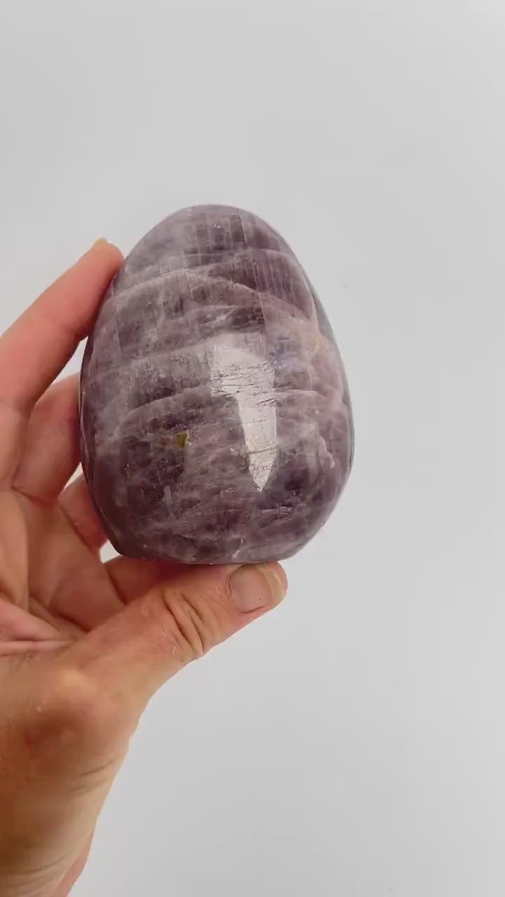 Purple Anhydrite Freeform: Polished Rare Free Standing Crystal