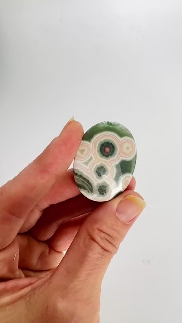 Ocean Jasper Old Stock Vein 1-2 Medallion