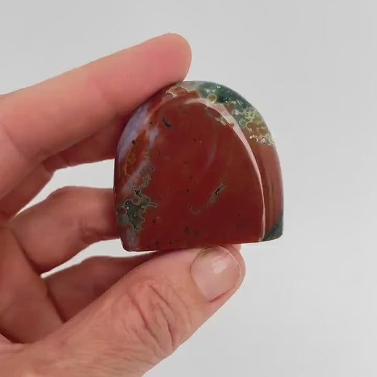 Ocean Jasper Mini Half Moon Free Form