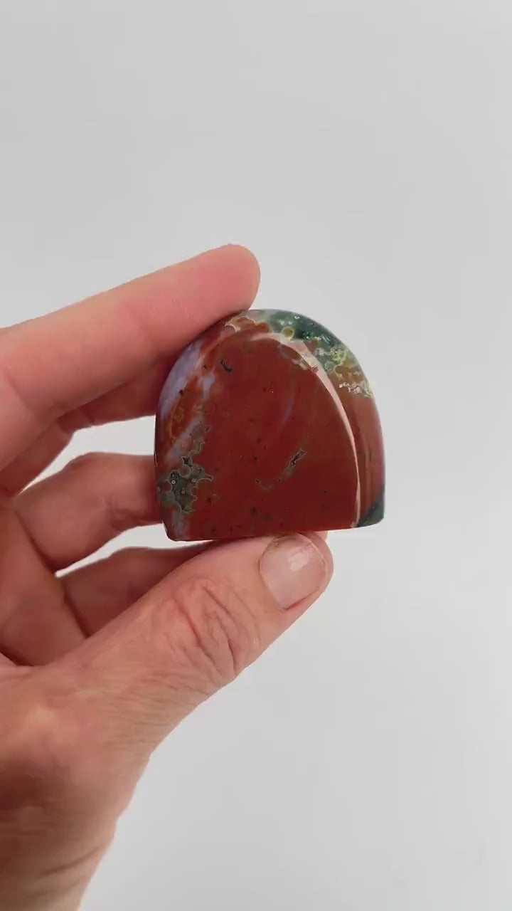 Ocean Jasper Mini Half Moon Free Form
