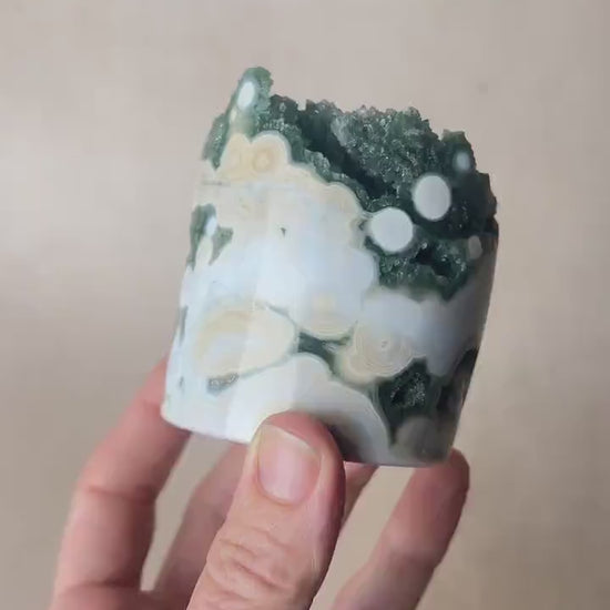 VEIN 8 Ocean Jasper Large Druzy Core