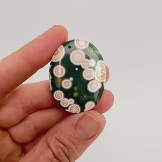 Ocean Jasper Old Stock Vein 1-2 Medallion