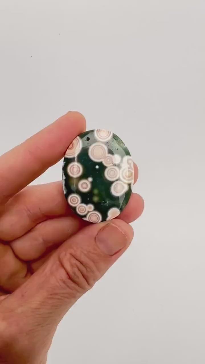 Ocean Jasper Old Stock Vein 1-2 Medallion