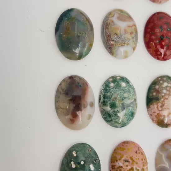 Ocean Jasper Marovato Cabochons set of 5: Your Choice