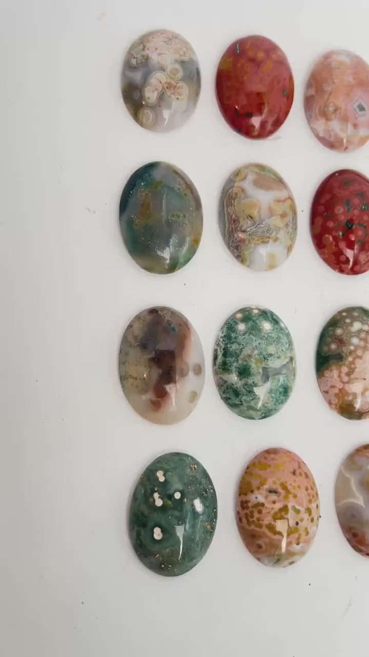 Ocean Jasper Marovato Cabochons set of 5: Your Choice