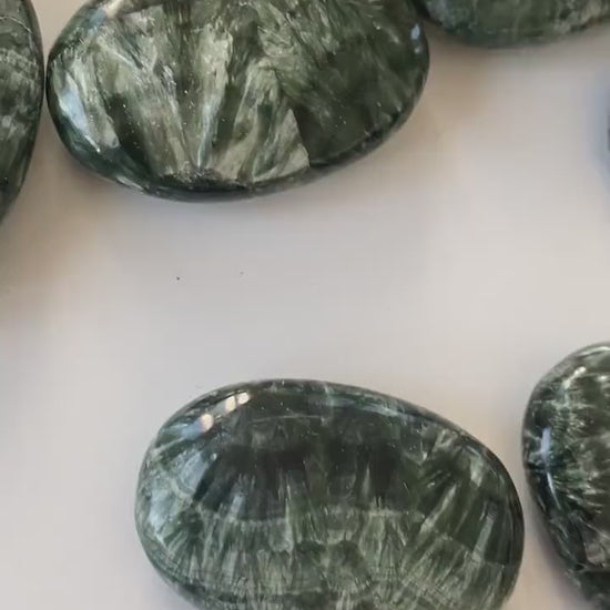 Seraphinite Pocket Stone Grade AA