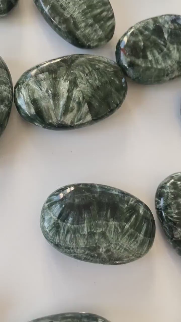 Seraphinite Pocket Stone Grade AA