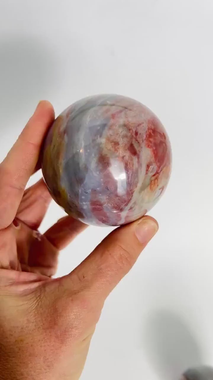 Ocean Wave Sphere / Rare Marovato Mine Old Stock
