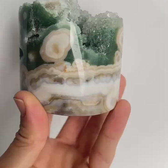 Ocean Jasper Vein 8 Druze Core