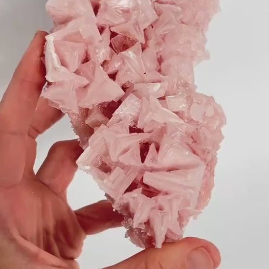 Hand Collected Pink Halite Crystal - Large Hopper Formation from Searles Lake