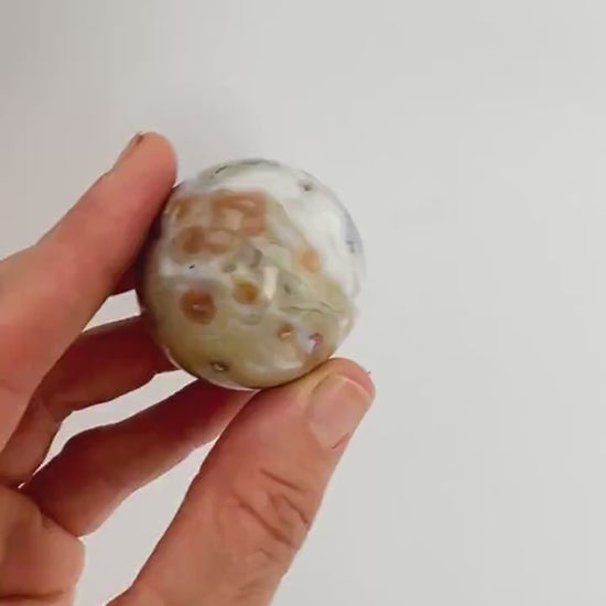 Ocean Jasper Sphere Old Stock Crystal Sphere:  Vein 7