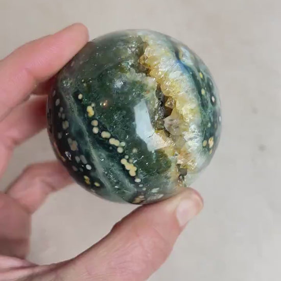 Ocean Jasper Sphere Old Stock