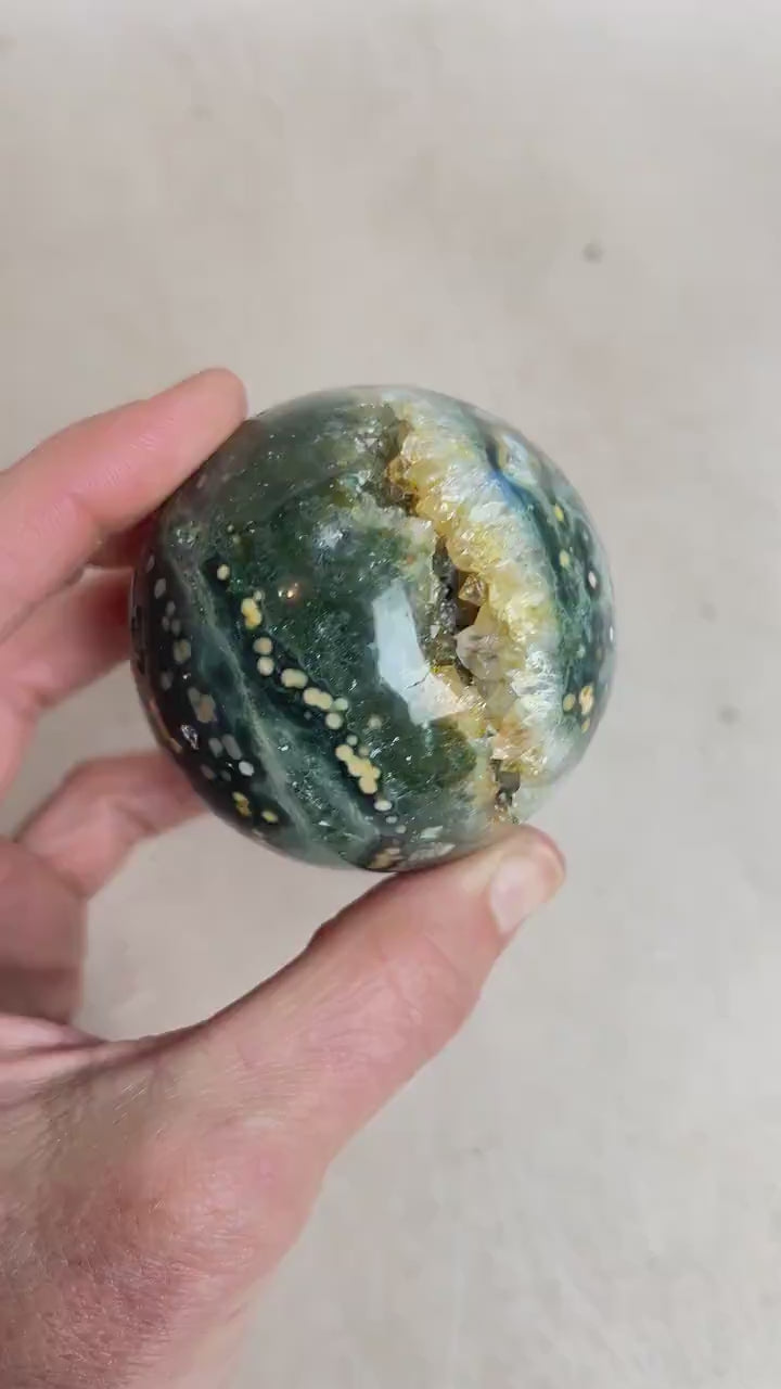 Ocean Jasper Sphere Old Stock
