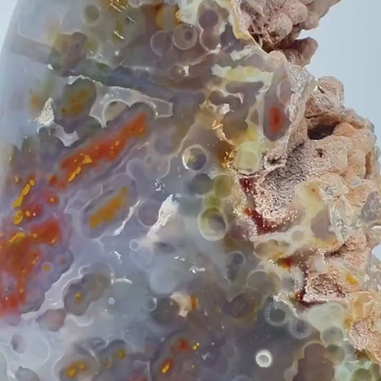 Rare Ocean Jasper Jelly Free Form  – Large One-of-a-Kind with Botryoidal Orbs