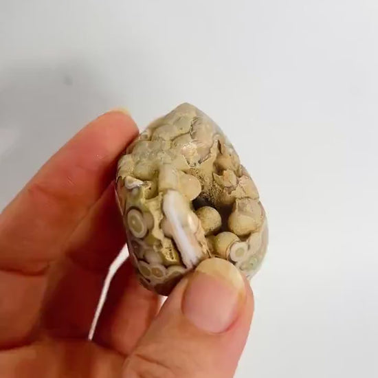Ocean Jasper Botryoidal Orb Mini Free Form  | Early Vein Old Stock