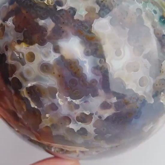 Old Stock Ocean Jasper Sphere / Vein 3-4