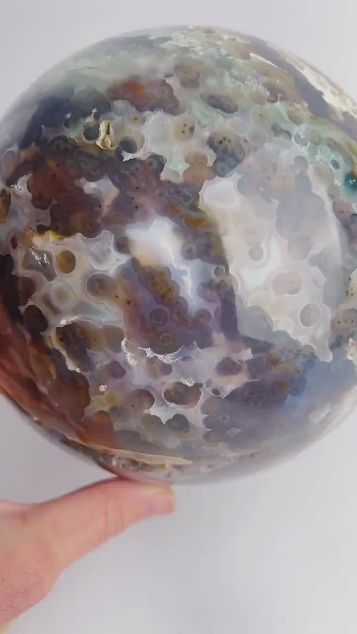 Old Stock Ocean Jasper Sphere / Vein 3-4