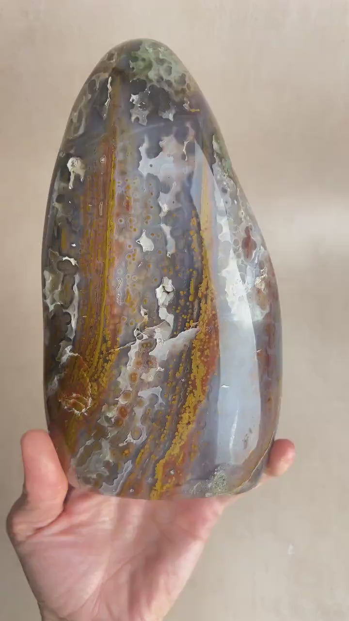 High Grade XL jelly Ocean Jasper Vein 3 - 4 Free Form