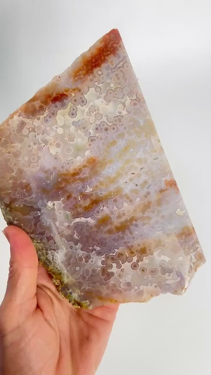 Ocean Jasper Jelly Orb Slab : Old Stock Vein 3-4