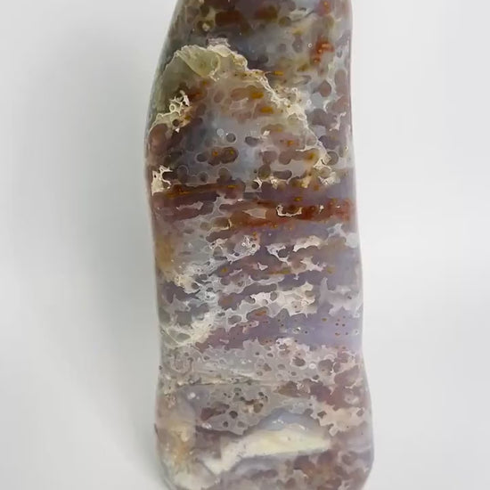 Rare Ocean Jasper XXL Jelly Orb Free Form - Vein 3-4 Old Stock Collector Piece
