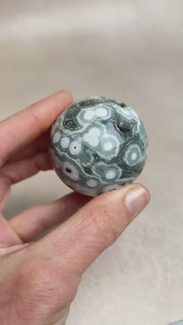 Ocean Jasper Sphere Old Stock Crystal Sphere | Vein 1-2