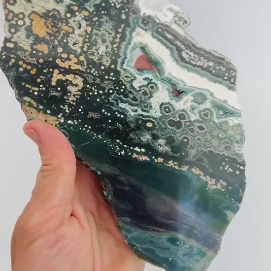 Ocean Jasper Marovato Slab : Polished Early Vein Collection Piece