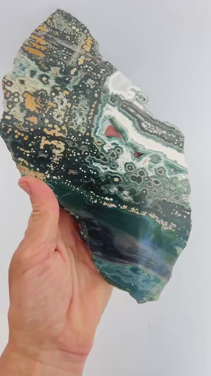 Ocean Jasper Marovato Slab : Polished Early Vein Collection Piece