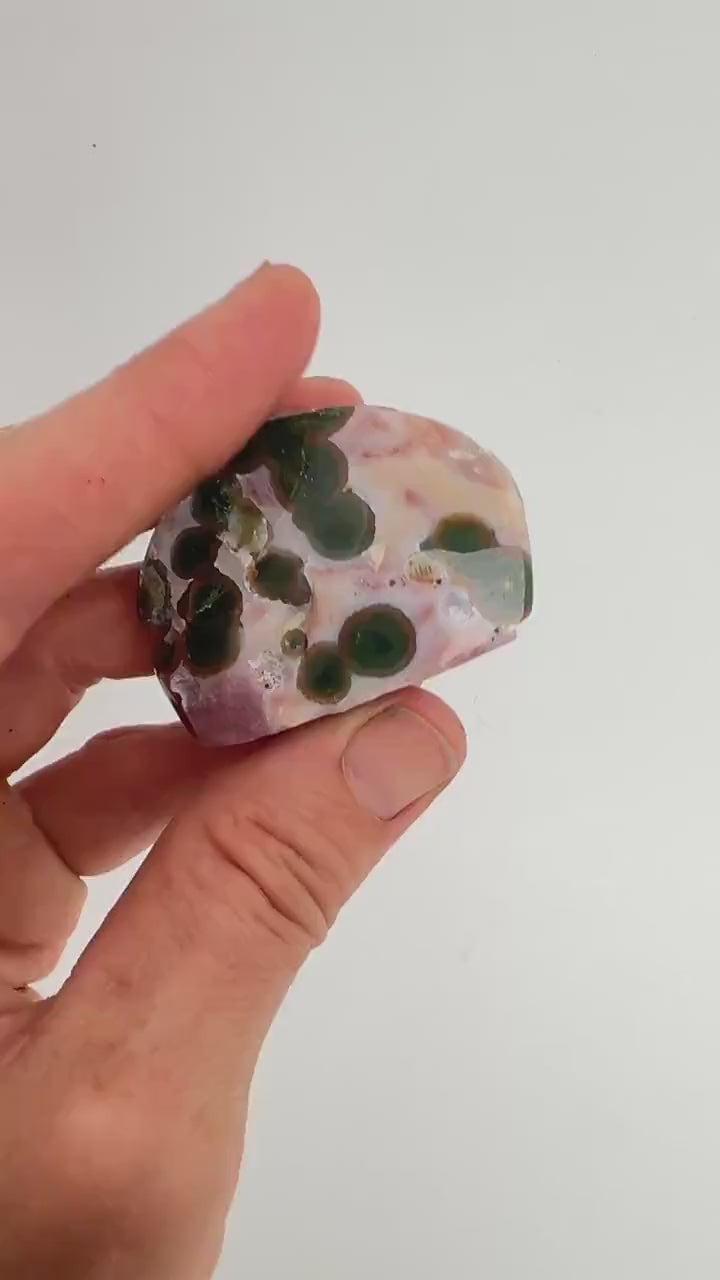 Ocean Jasper Mini Half Moon Free Form